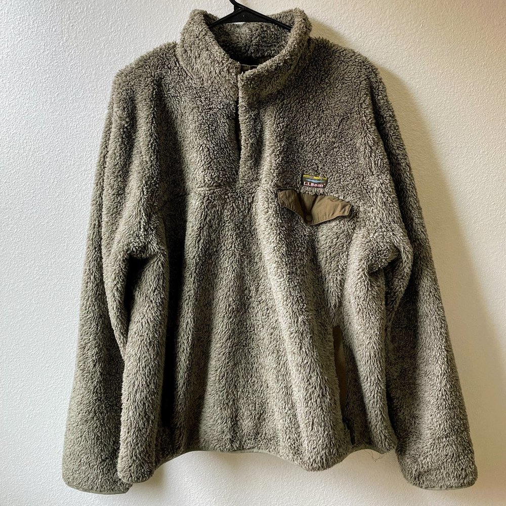 L.L. Bean Teddy Fleece Pullover Sweater